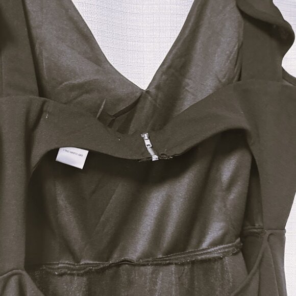 Altar’d State Black Ruffle Mini Dress – Semi-Backless - Picture 4 of 6